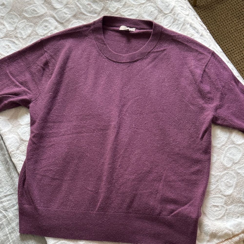 J. Crew women’s Crewneck Sweater in Plum